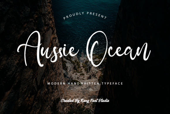 Aussie Ocean: A Modern Script Font for Creative Projects