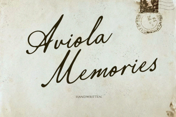 Aviola Memories: A Font with Handwritten Soul