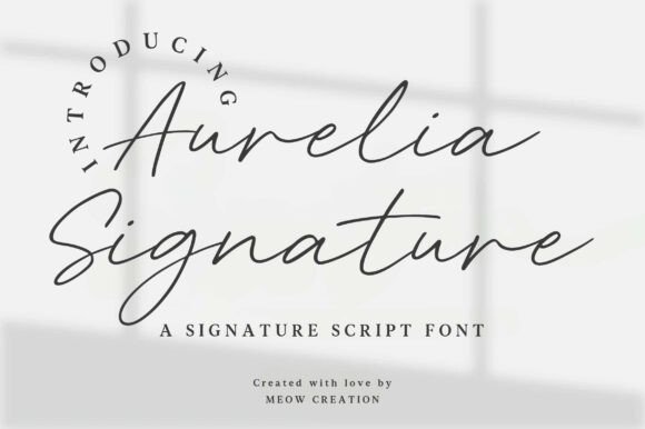 Elevate Your Brand with the Aurelia Signature Font