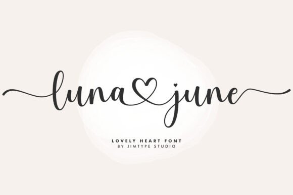 Luna June: A Sweet, Modern Calligraphy Font for Creative Projects
