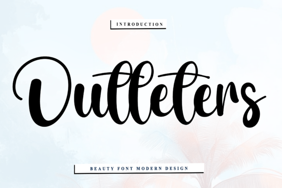 Outleters: A Rhythmic Script for Artisanal Branding