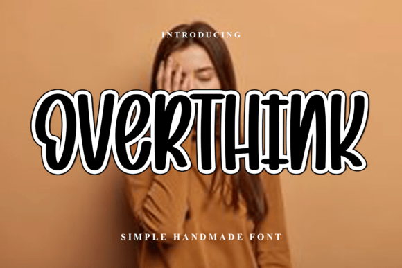Overthink: A Modern Script Font for Elevated Design