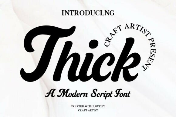 Thick: A Bold Retro Script for Modern Creative Projects