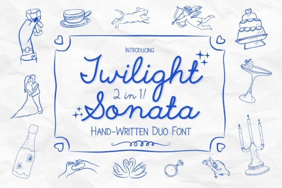 Twilight Sonata: A Whimsical Font Duo for Dreamers